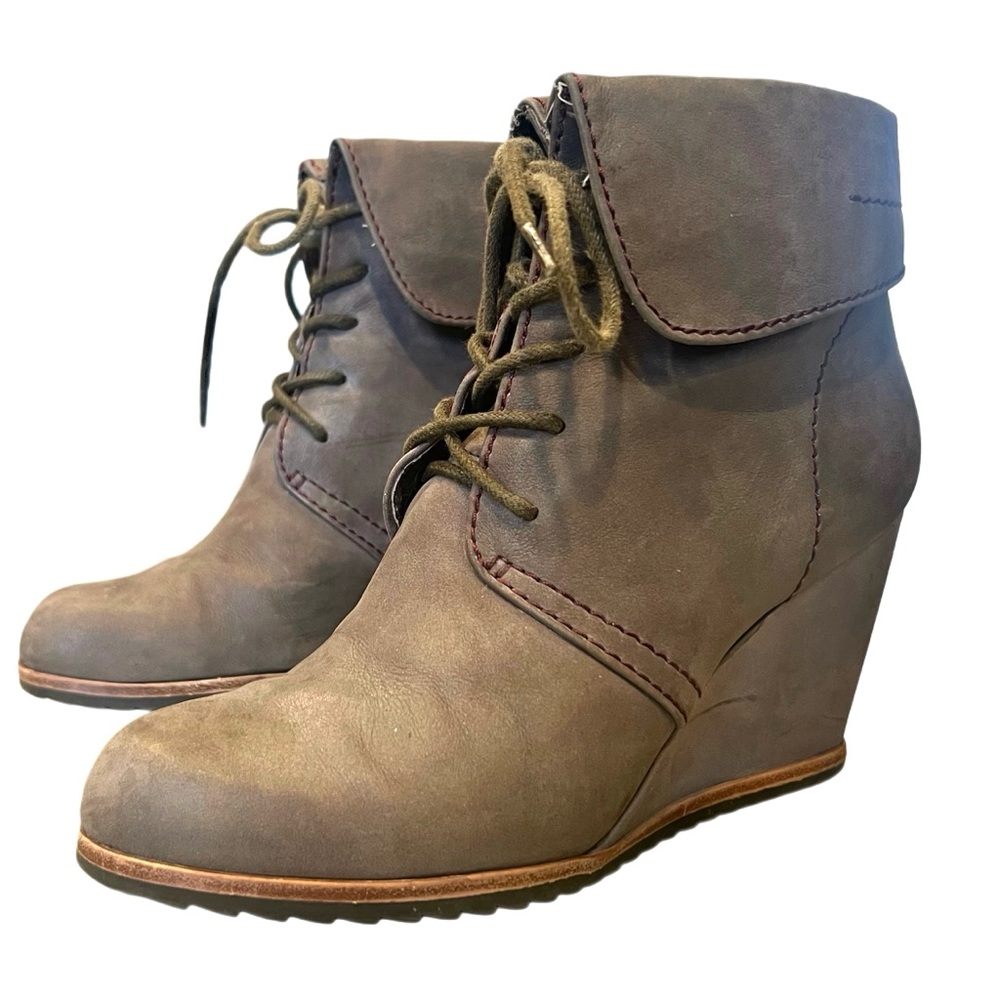 Biala Women’s Wedge Lace Up Ankle Bootie